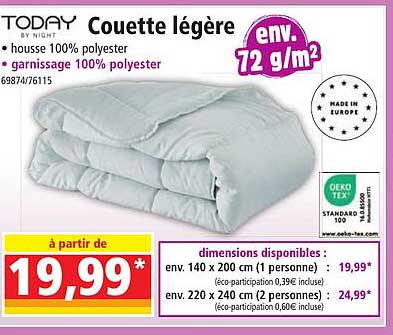 Today Couette Légère