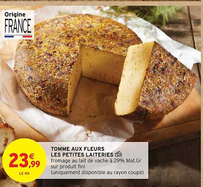 tomme aux fleurs les petites laiteries