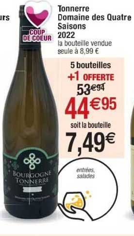 tonnerre domaine des quatre saisons 2022