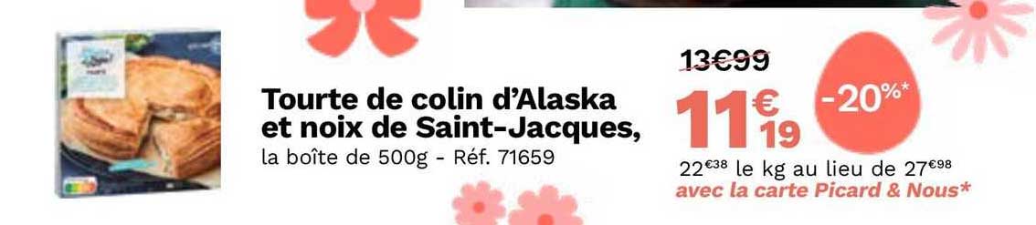 Tourte De Colin D'alaska Et Noix De Saint-jacques