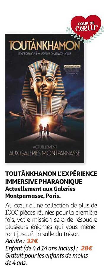 toutânkhamon l'expérience immersive pharaonique