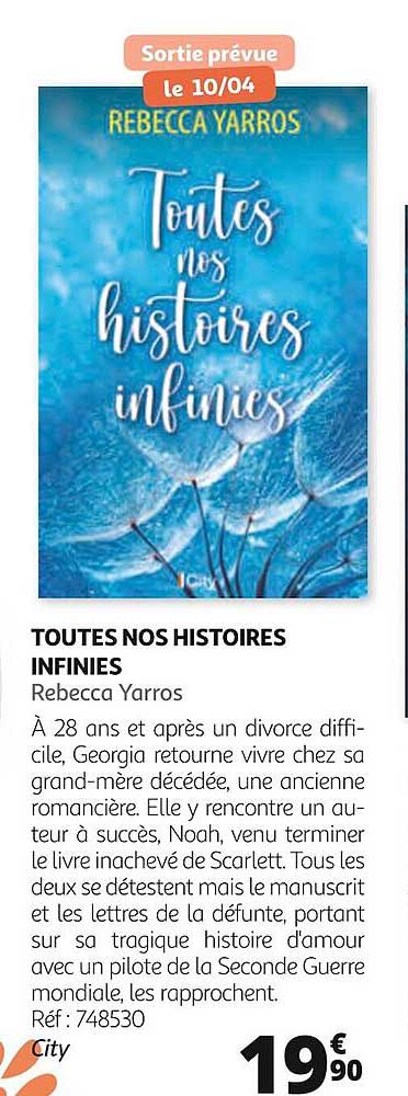 toutes nos histoires infinies rebecca yarros