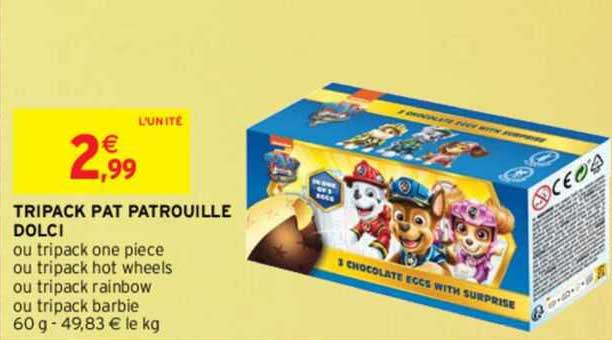 tripack pat patrouille dolci
