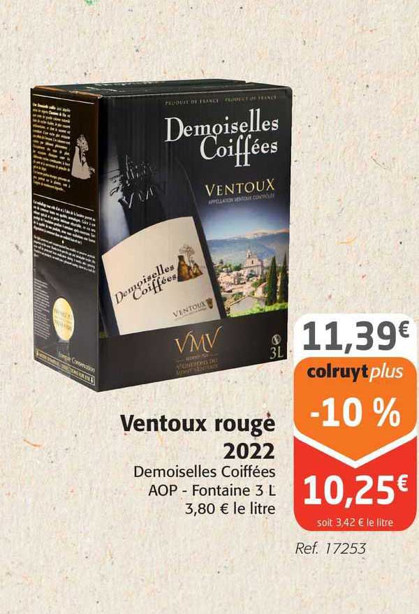 ventoux rouge 2022 demoiselles coiffées aop