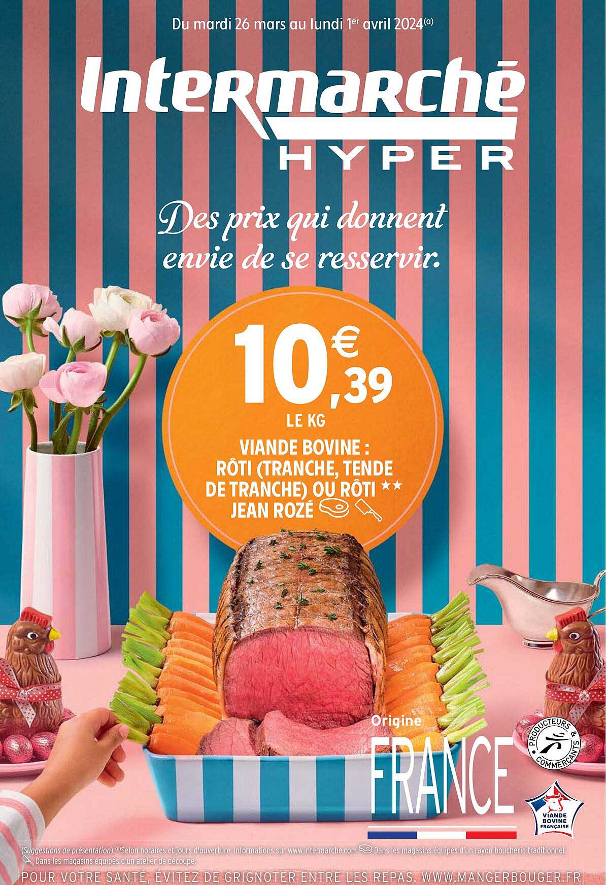 Viande Bovine : Rôti (tranche, Tende De Tranche) Ou Rôti** Jean Rozé