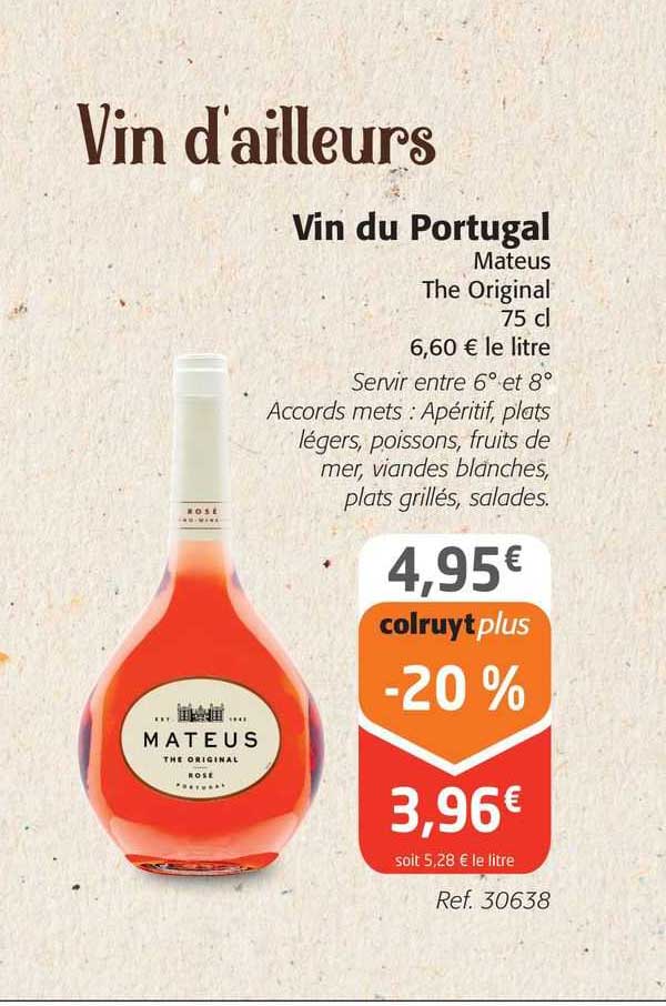 Vin Du Portugal Mateus The Original