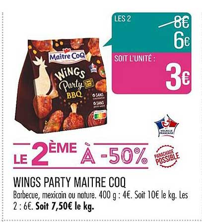 wings party maître coq