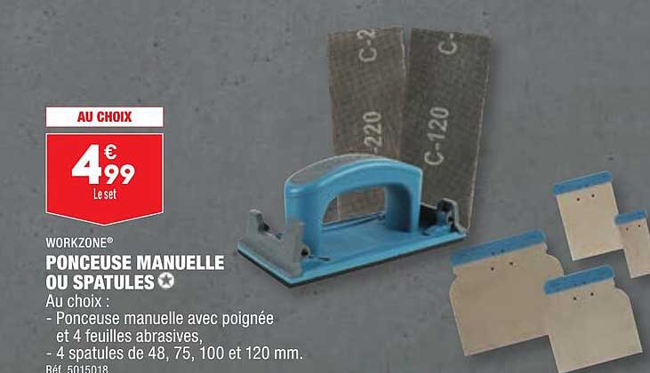 Workzone Ponceuse Manuelle Ou Spatules