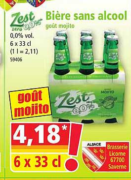 zest bière sans alcool