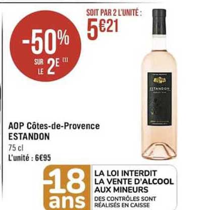 aop côtes-de-provence estandon