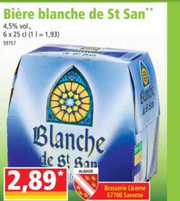 bière blanche de st san
