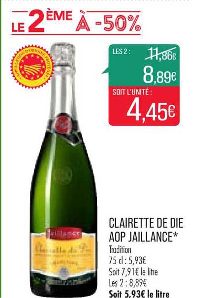 clairette de die aop jaillance