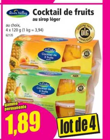 cocktail de fruits river valley