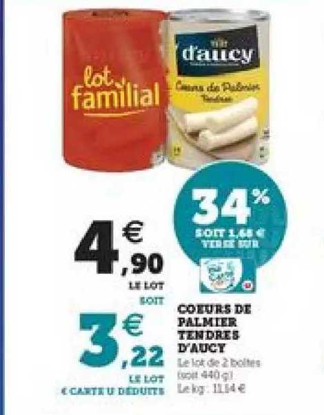 Cœurs De Palmier Tendres D'aucy