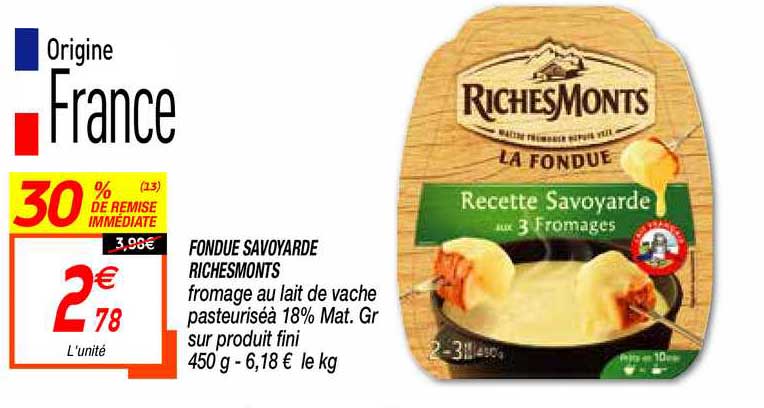 fondue savoyarde richesmonts