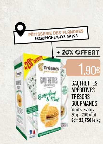 gaufrettes apéritives trésors gourmands
