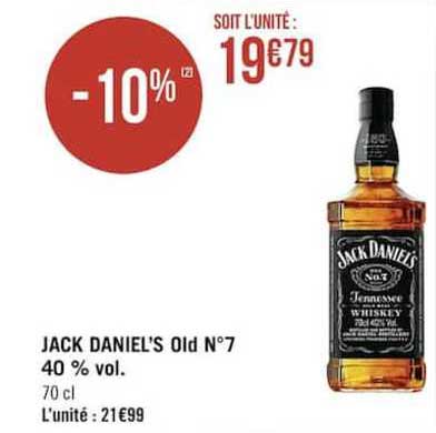 jack daniel's old n°7 40% vol.