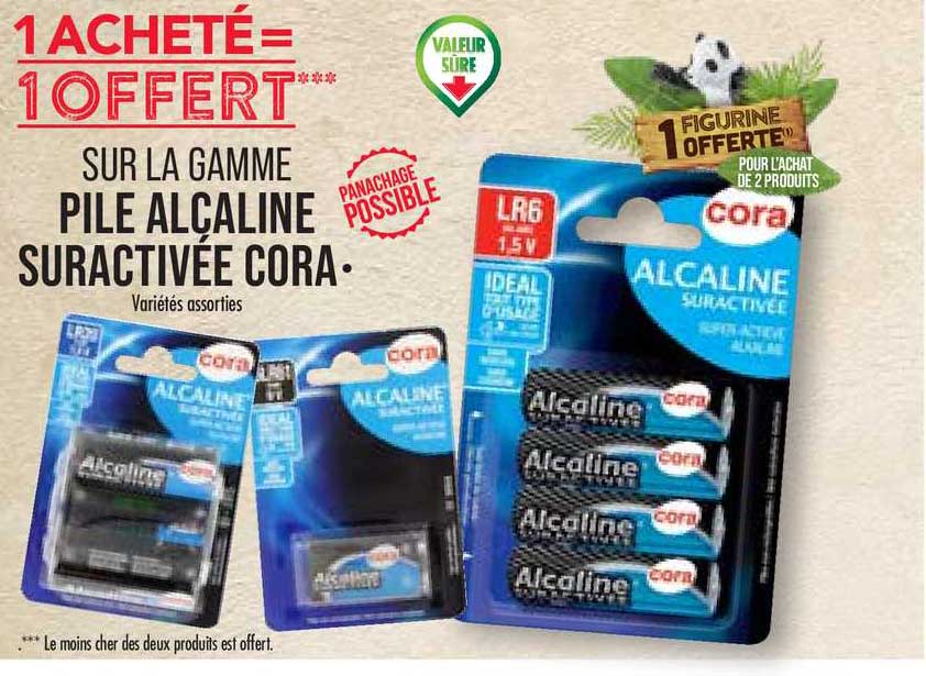 la gamme pile alcaline suractivée cora