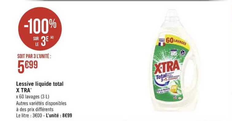 lessive liquide total x tra