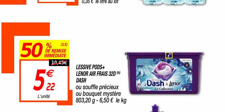 Lessive Pods+ Lenor Air Frais 32d Dash