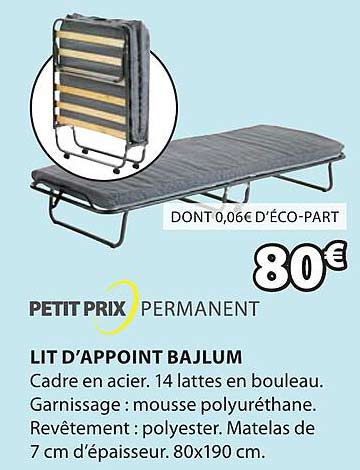 lit d'appoint bajlum