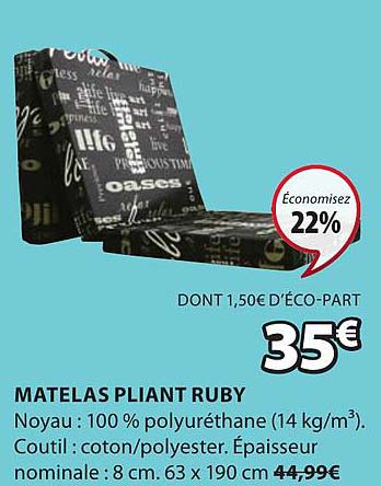 Matelas Pliant Ruby