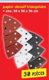 papier abrasif triangulaire