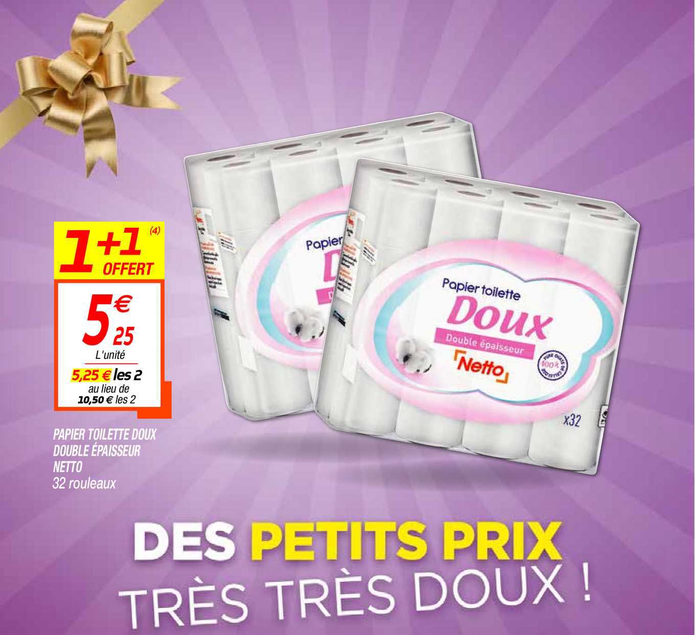 Papier Toilette Doux Double épaisseur Netto