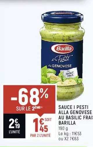 sauce i pesti alla genovèse au basilic frais barilla