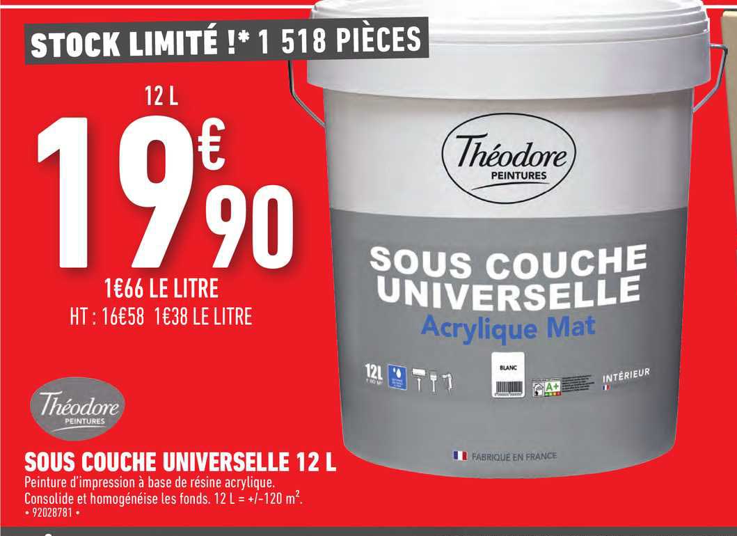 sous couche universelle 12 l théodore