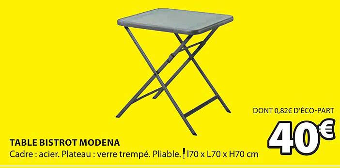 Table Bistrot Modena