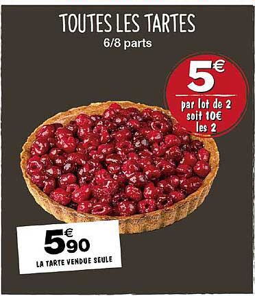 toutes les tartes 6-8 parts