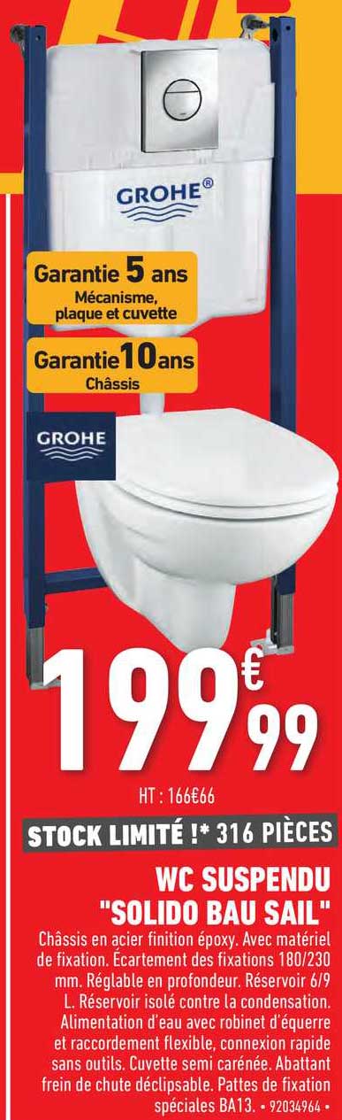 wc suspendu "solido bau sail"