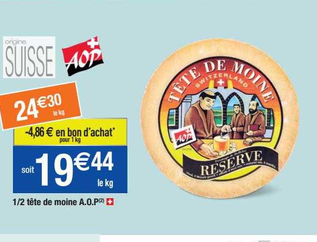 1-2 tête de moine a.o.p.