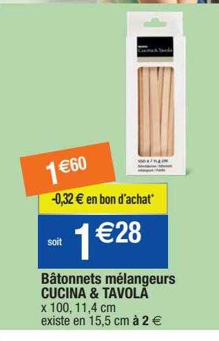 bâtonnets mélangeur cucina & tavola