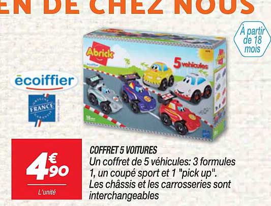 Coffret 5 Voitures