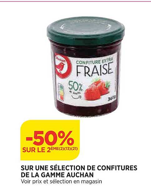 Confitures De La Gamme Auchan