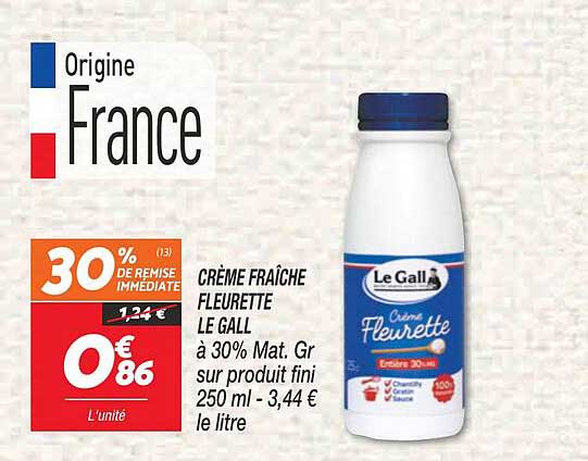 Crème Fraîche Fleurette Le Gall