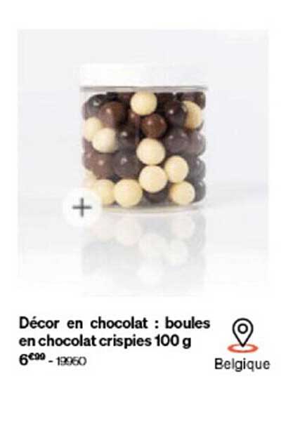 Décor En Chocolat : Boules En Chocolat Crispies 100 G