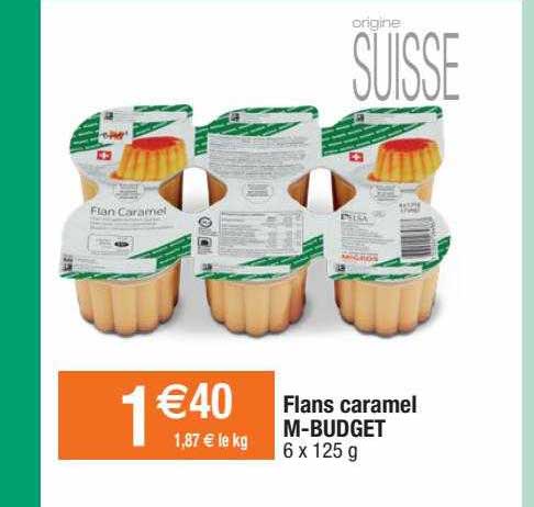 flan caramel m-budget