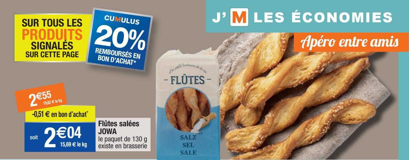 flûtes salées jowa