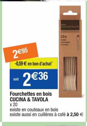 fourchettes en bois cucina & tavola