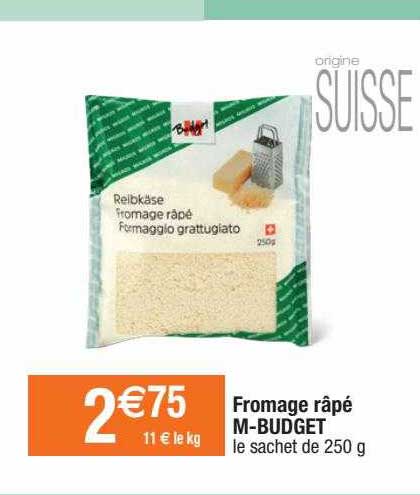 Fromage Râpé M-budget