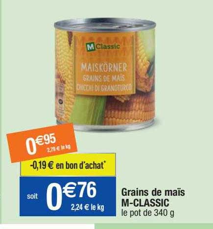 Grains De Maïs M-classic