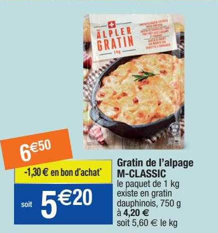 gratin de l'alpage m-classic