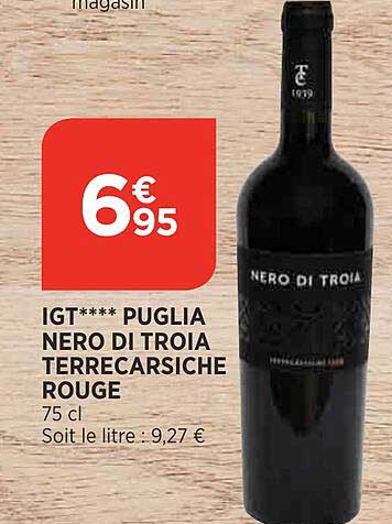 igt puglia nero di troia terre carsiche rouge