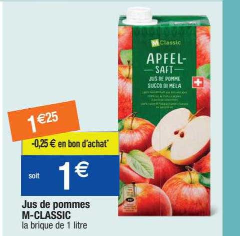 jus de pommes m-classic
