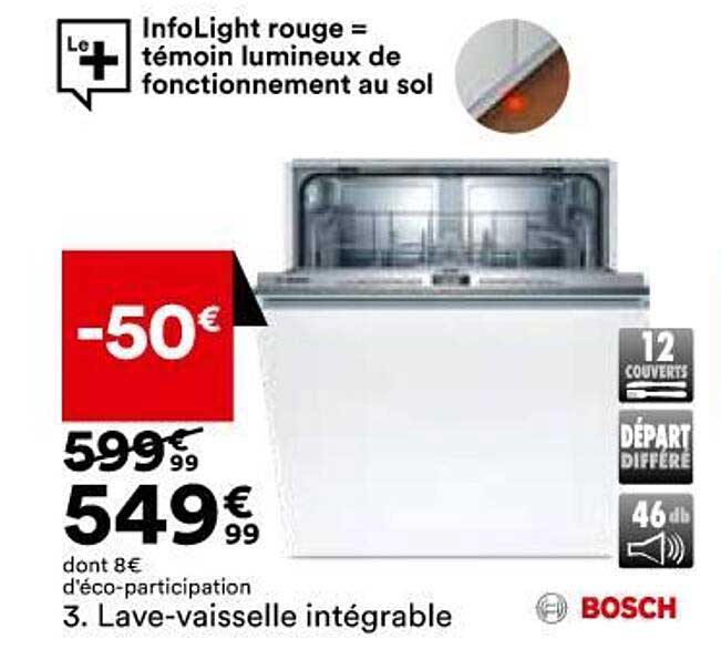 lave-vaisselle intégrable bosch