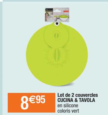 lot de 2 couvercles cucina & tavola