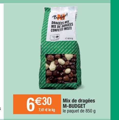 mix de dragées m-budget